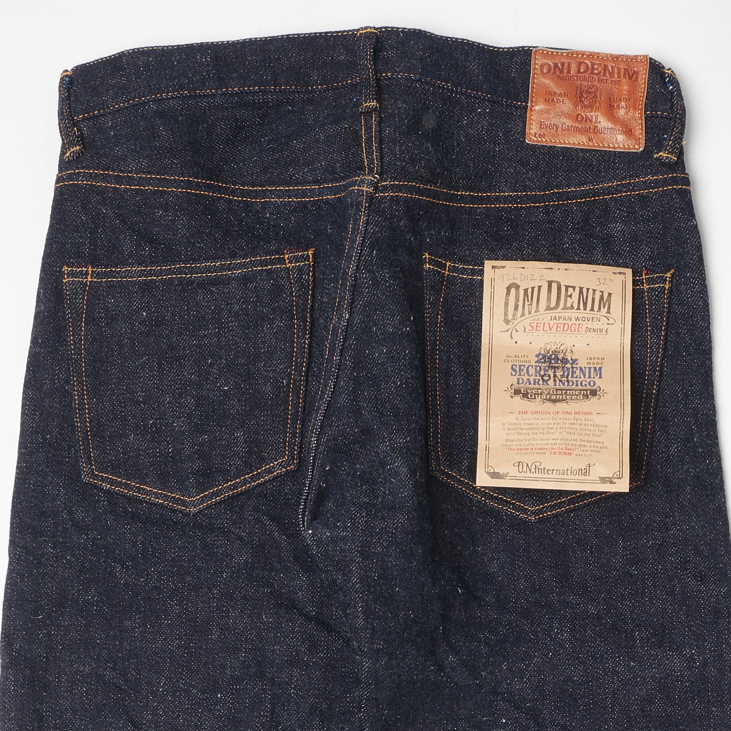 ONI Denim 926DIZR 'Dark Indigo Secret Denim' 20oz Regular Tapered Jean