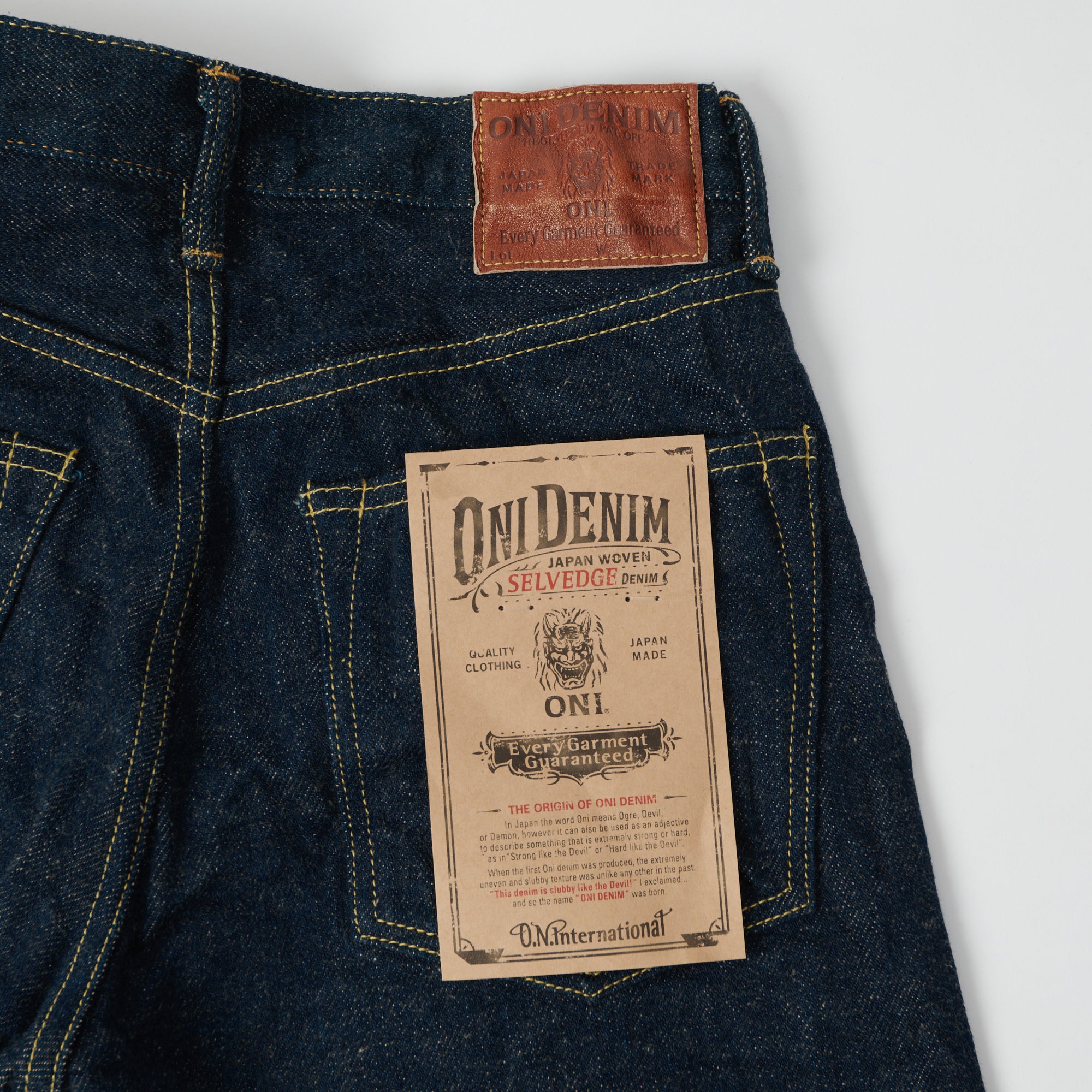 ONI Denim 246ZR 20oz 'Secret Denim' Relaxed Tapered Jean - One Wash