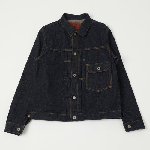 ONI Denim 01507-NI 16.5oz Natural Indigo Type-I Denim Jacket - One Wash