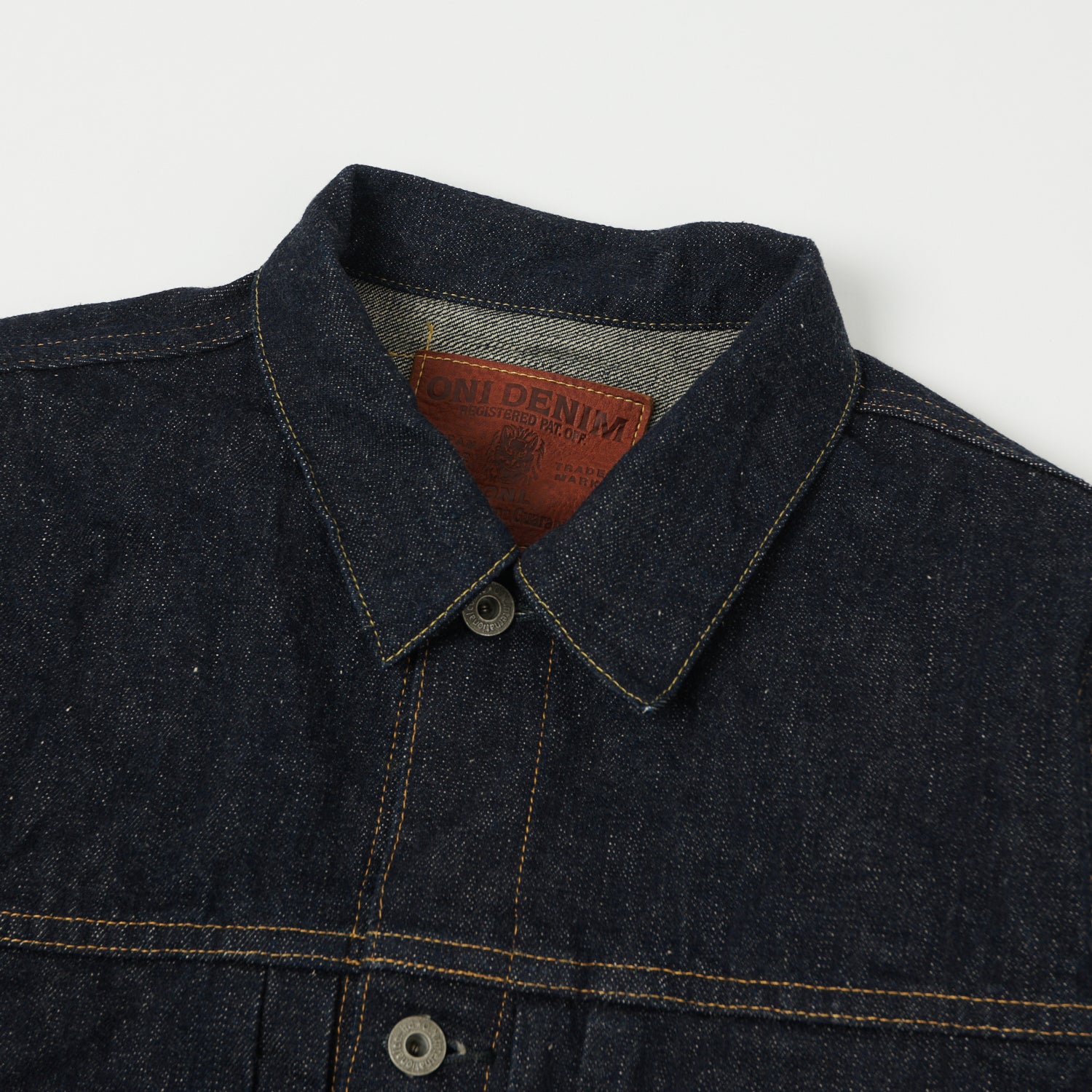 ONI Denim 01507-NI 16.5oz Natural Indigo Type-I Denim Jacket - One Wash