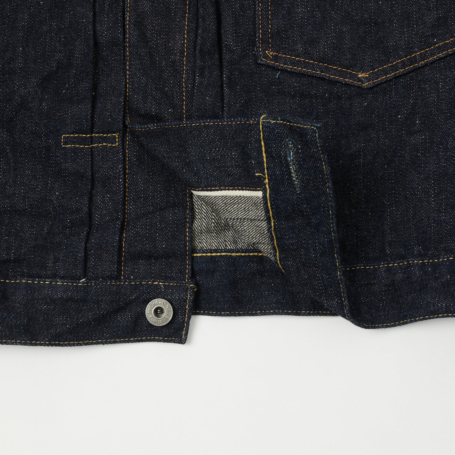 ONI Denim 01507-NI 16.5oz Natural Indigo Type-I Denim Jacket - One Wash