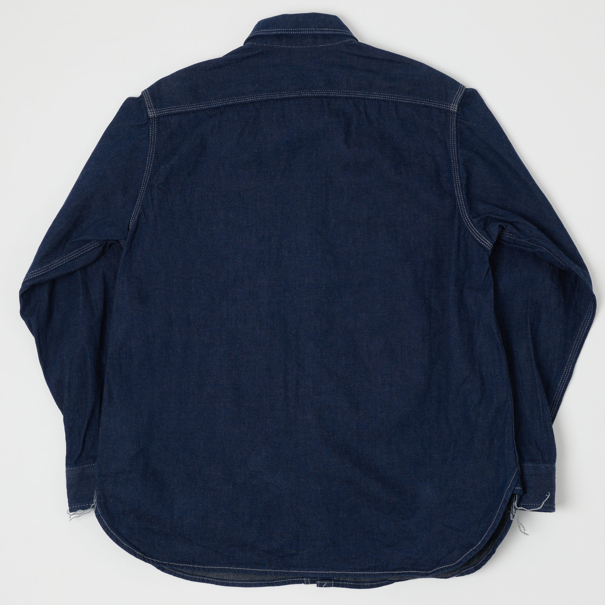 ONI Denim 02105-IDG 'Yokonezu' 10oz Denim Grey Weft Work Shirt - Rinsed