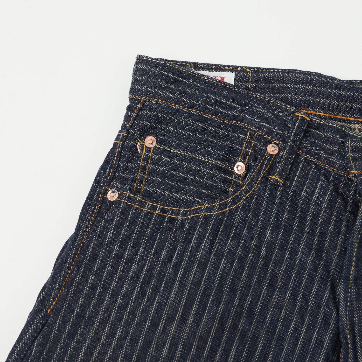 ONI Denim 022-HJS 12oz Drop Needle Wide Straight Jean - One Wash