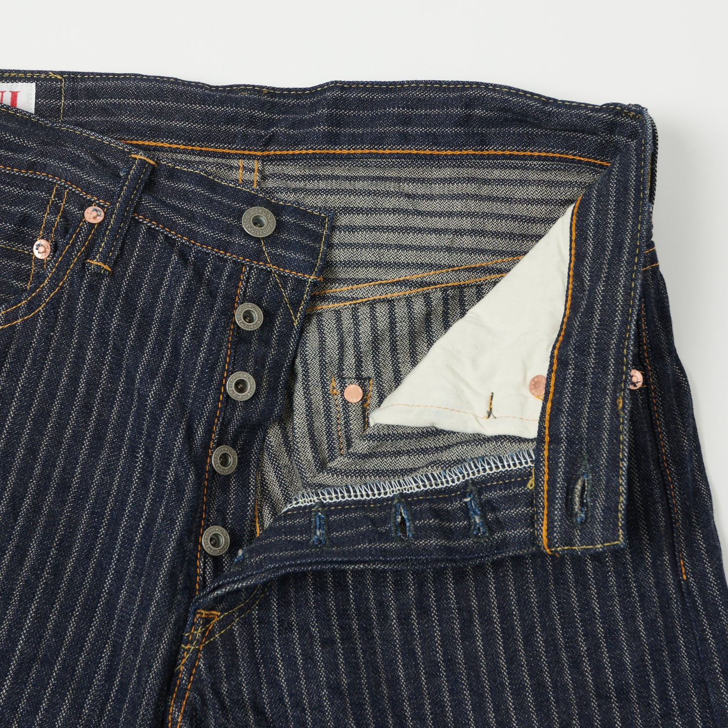 ONI Denim 022-HJS 12oz Drop Needle Wide Straight Jean - One Wash
