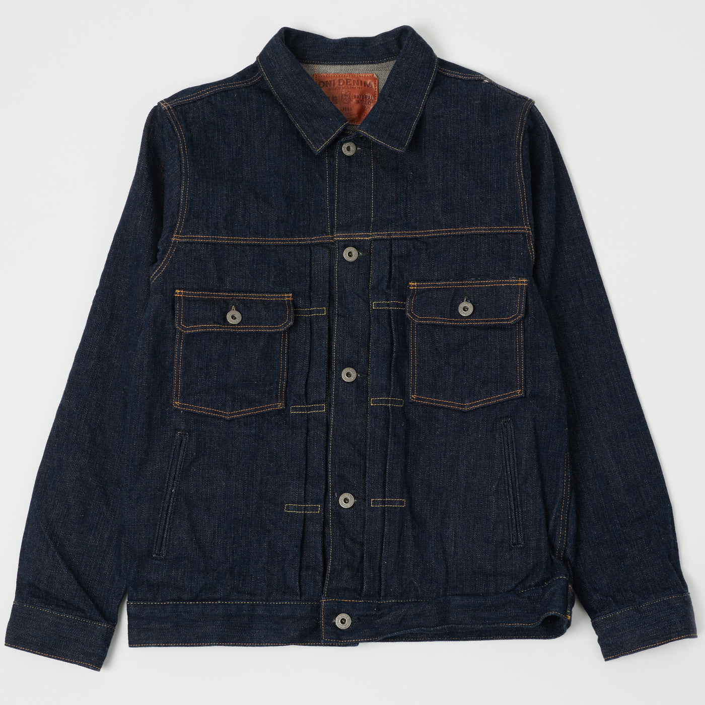 ONI Denim 02506P-SHM 'Kiwami' Semi Hand Made 16oz Type II Denim Jacket - Rinsed