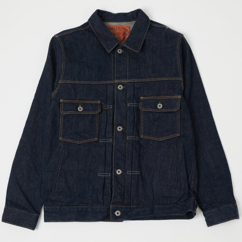 ONI Denim 02506P-SHM 'Kiwami' Semi Hand Made 16oz Type II Denim Jacket - Rinsed