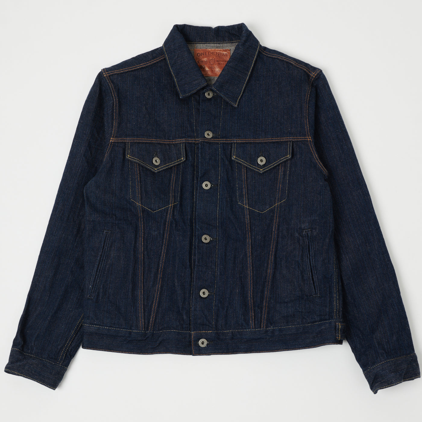ONI Denim 02525P-SHM 'Kiwami' Semi Hand Made 16oz Type III Denim Jacket - Rinsed