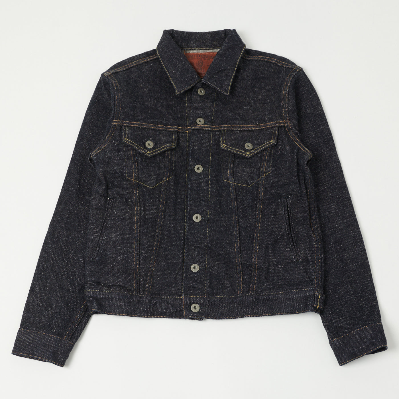 ONI Denim 02527P-DIZR 20oz 'Dark Indigo 'Secret Denim' Type-III Pocket Denim Jacket - One Wash