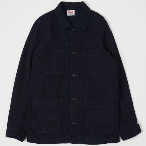 ONI Denim 03100-ID Sashiko Dobby Coverall Jacket - Indigo