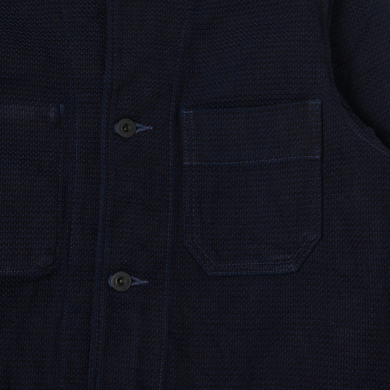 ONI 03100-ID Sashiko Dobby Coverall Jacket - Indigo