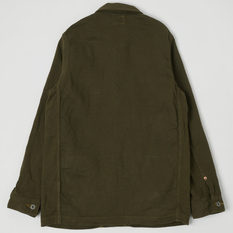 ONI 03100-OLVDR Sashiko Dobby Coverall Jacket - Olive Drab