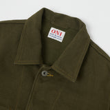 ONI 03100-OLVDR Sashiko Dobby Coverall Jacket - Olive Drab