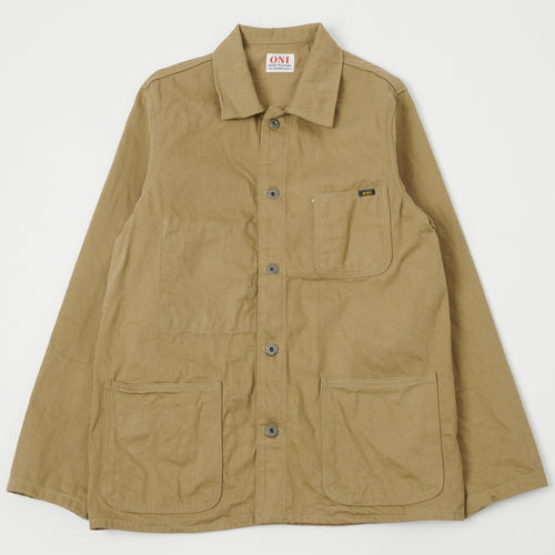 ONI Denim 03501-KHBESF Sulfur Coverall Jacket - Khaki Beige