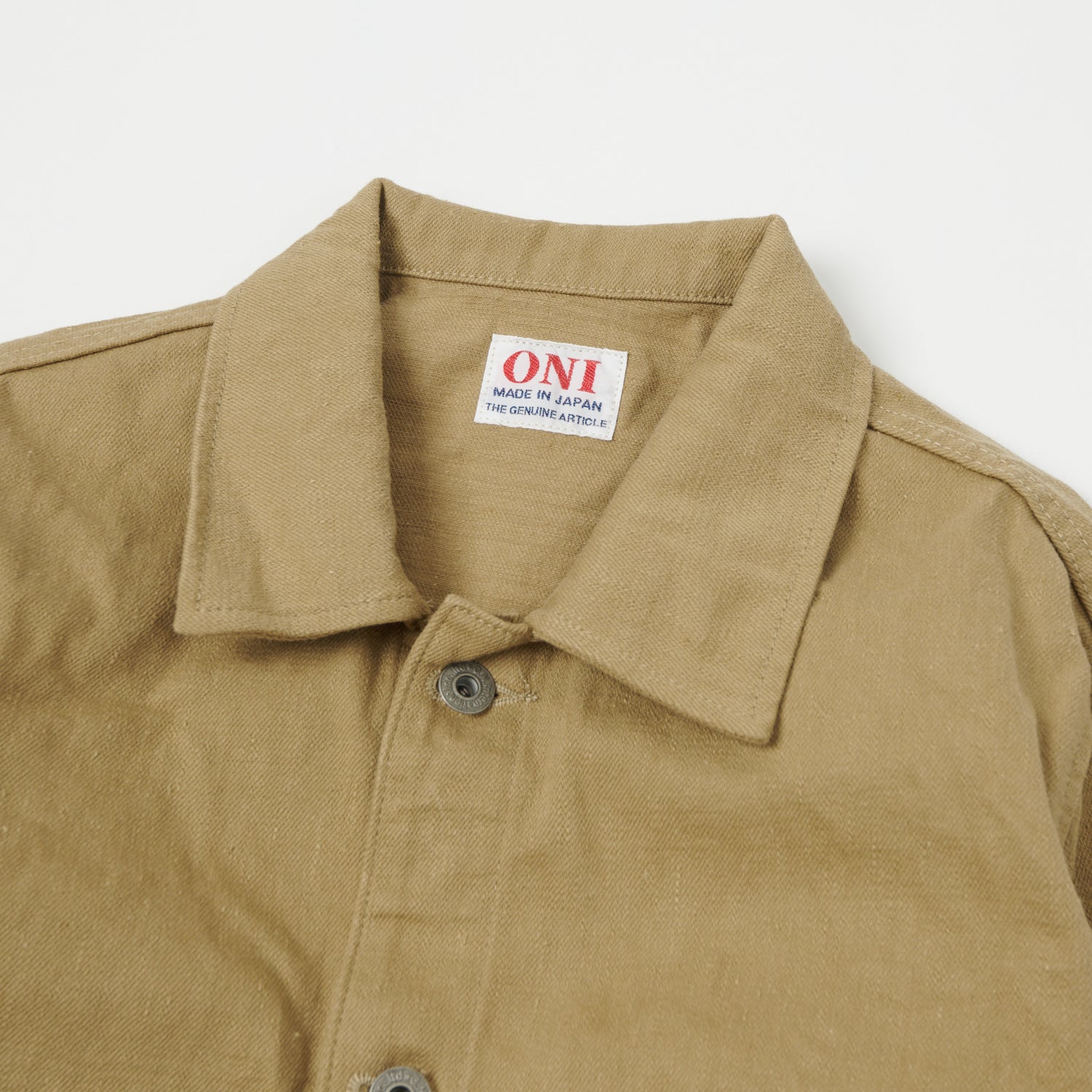 ONI Denim 03501-KHBESF Sulfur Coverall Jacket - Khaki Beige