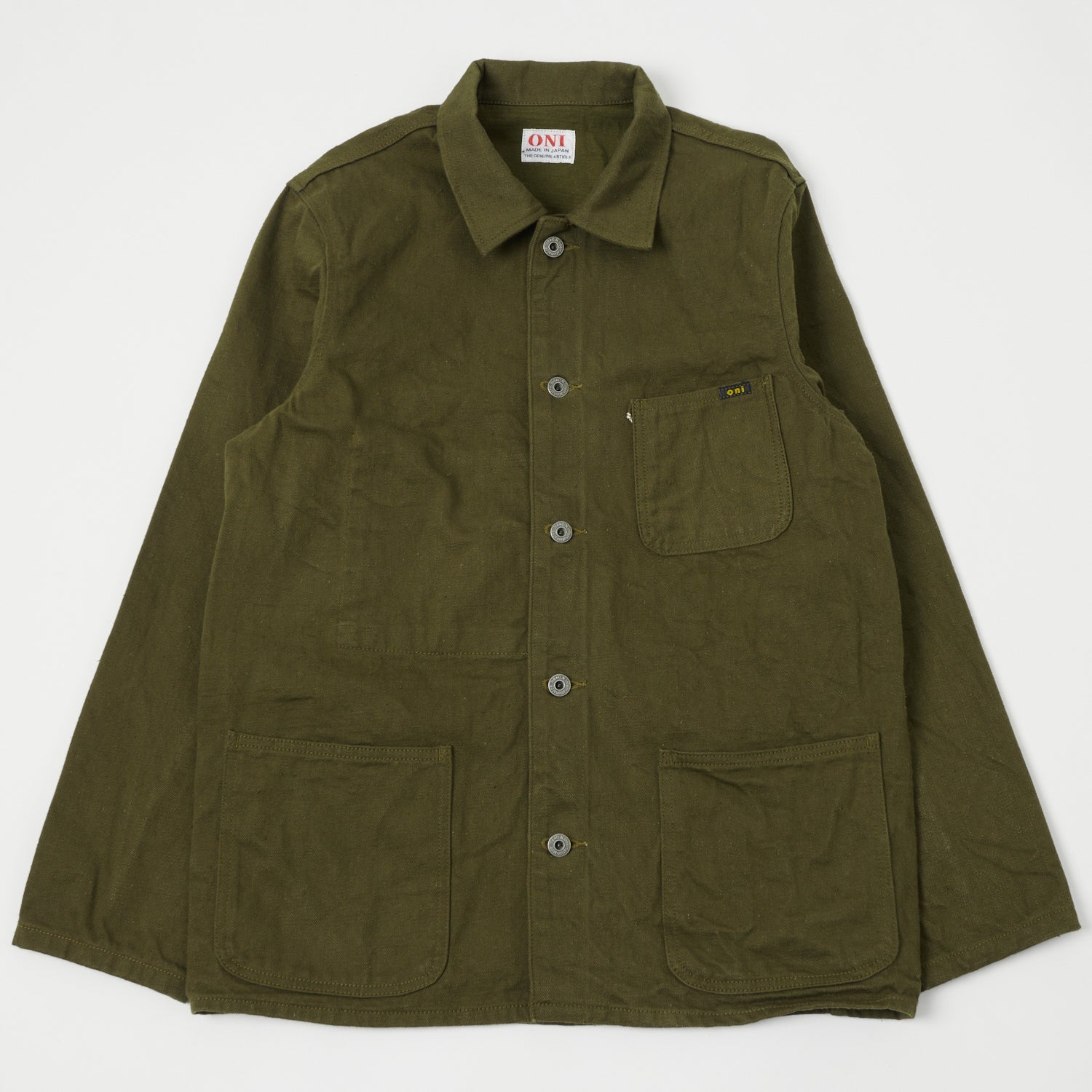 ONI Denim 03501-DKOLSF Sulfur Coverall Jacket - Dark Olive
