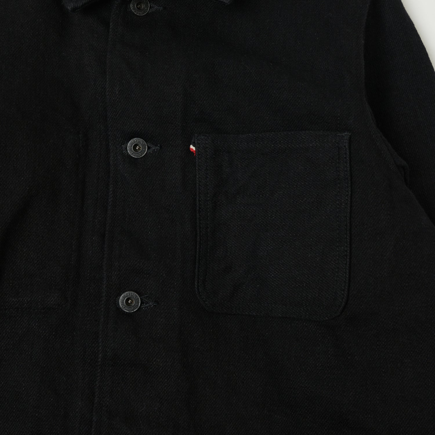 ONI Denim 03502ZR-BKBK 'Secret Denim' Coverall Jacket - Rinsed - Black