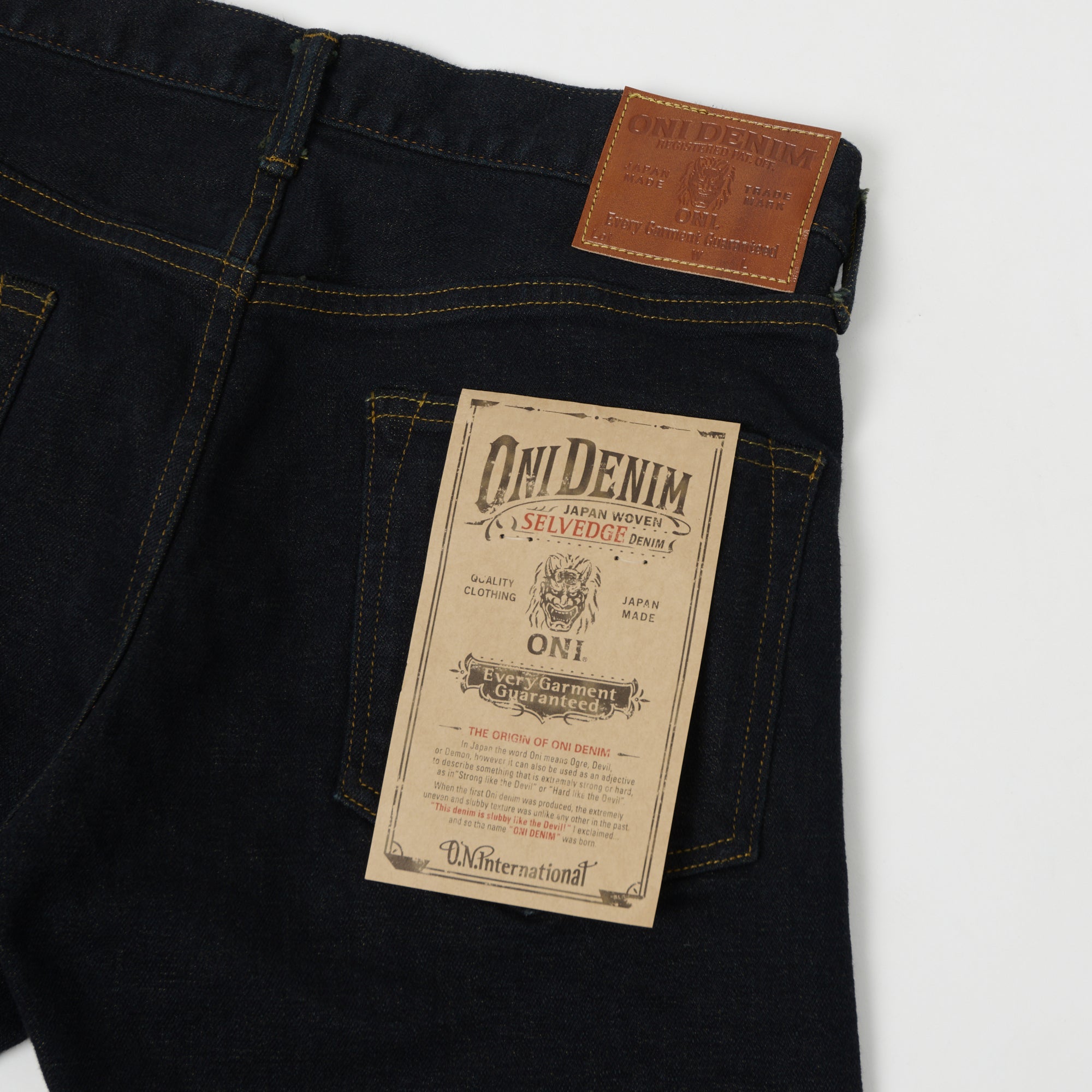 ONI Denim 122S-GR Slim Tapered Jean - Green Overdye One Wash