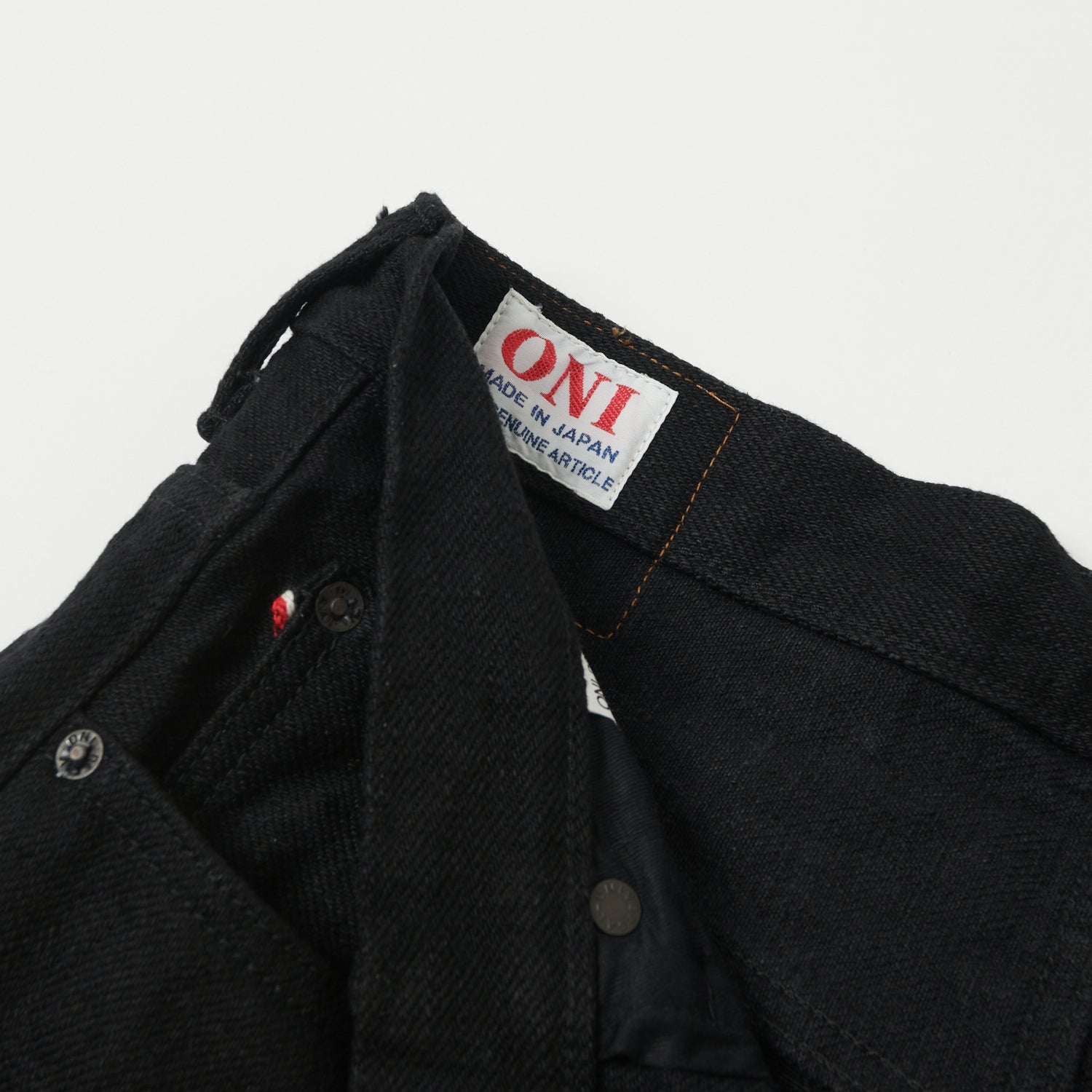 ONI Denim 200ZR-BKBK 20oz 'Secret Denim' Wide Straight Jean - Black One Wash