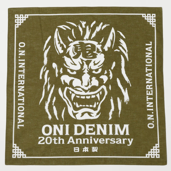 ONI Denim 20th Anniversary Bandana - Olive