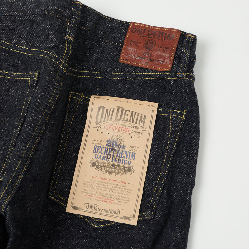 ONI 246-DIZR 20oz 'Dark Indigo Secret Denim' Regular Straight Jean - One Wash