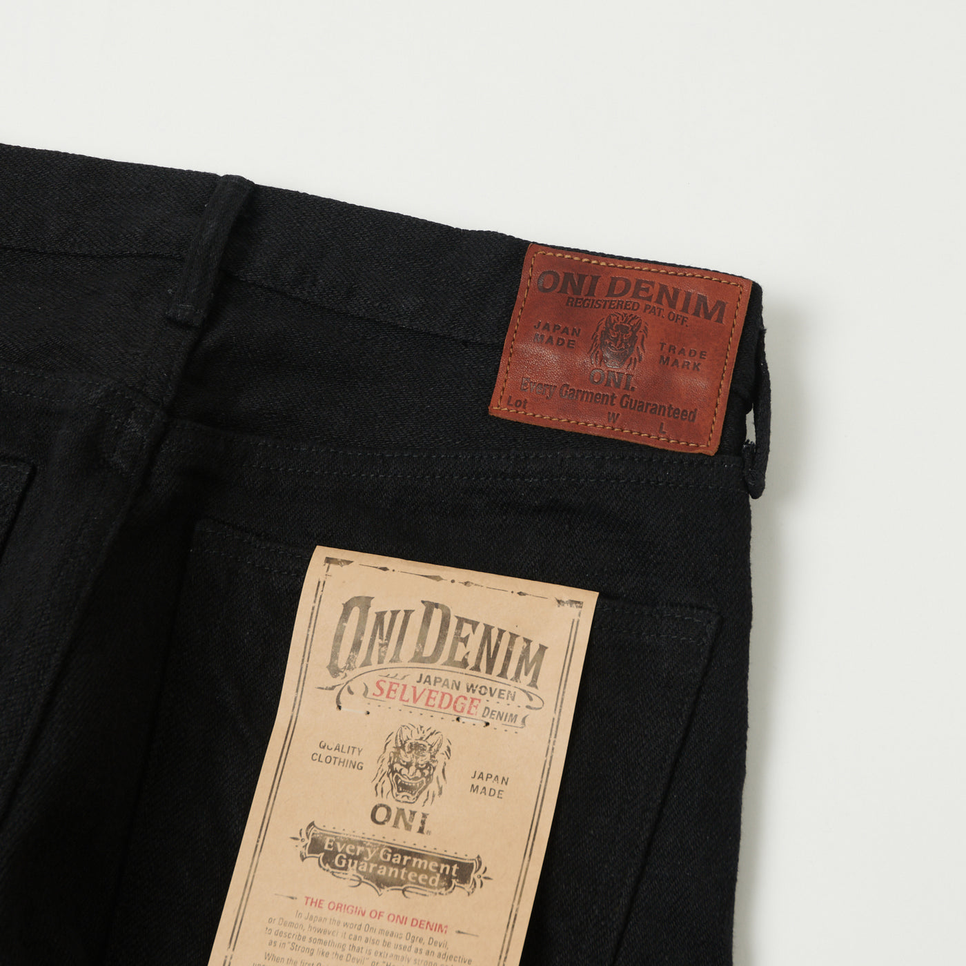 ONI Denim 246ZR-BKBK 'Secret Denim' Regular Straight Jean - One Wash - Black