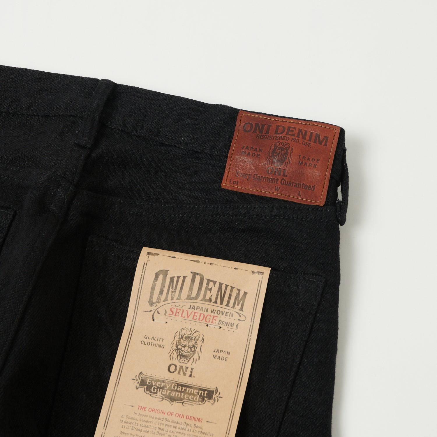 ONI Denim 246ZR-BKBK 'Secret Denim' Regular Straight Jean - One Wash - Black