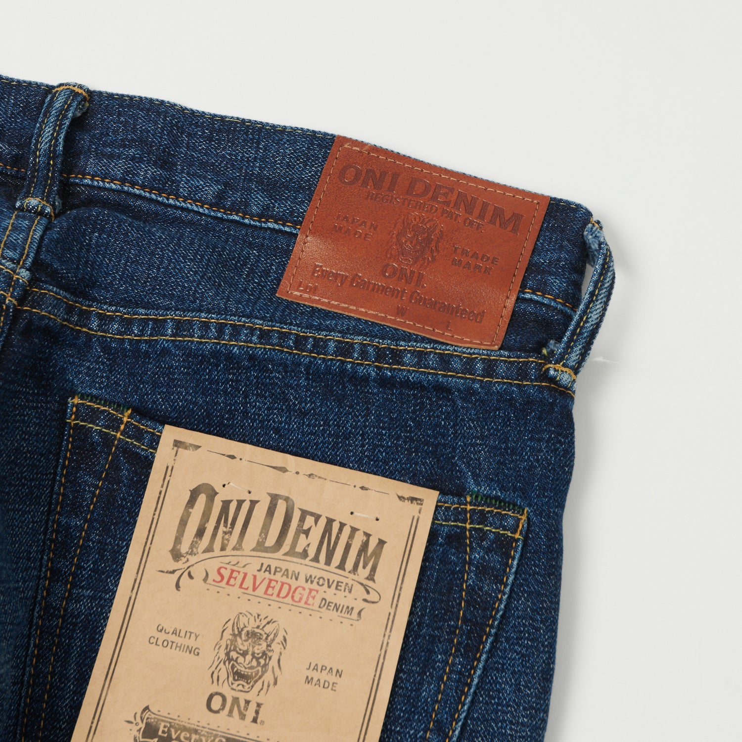 ONI Denim 540 Low Tension 15oz Regular Tapered Jean - 6 Month Used Dark Wash