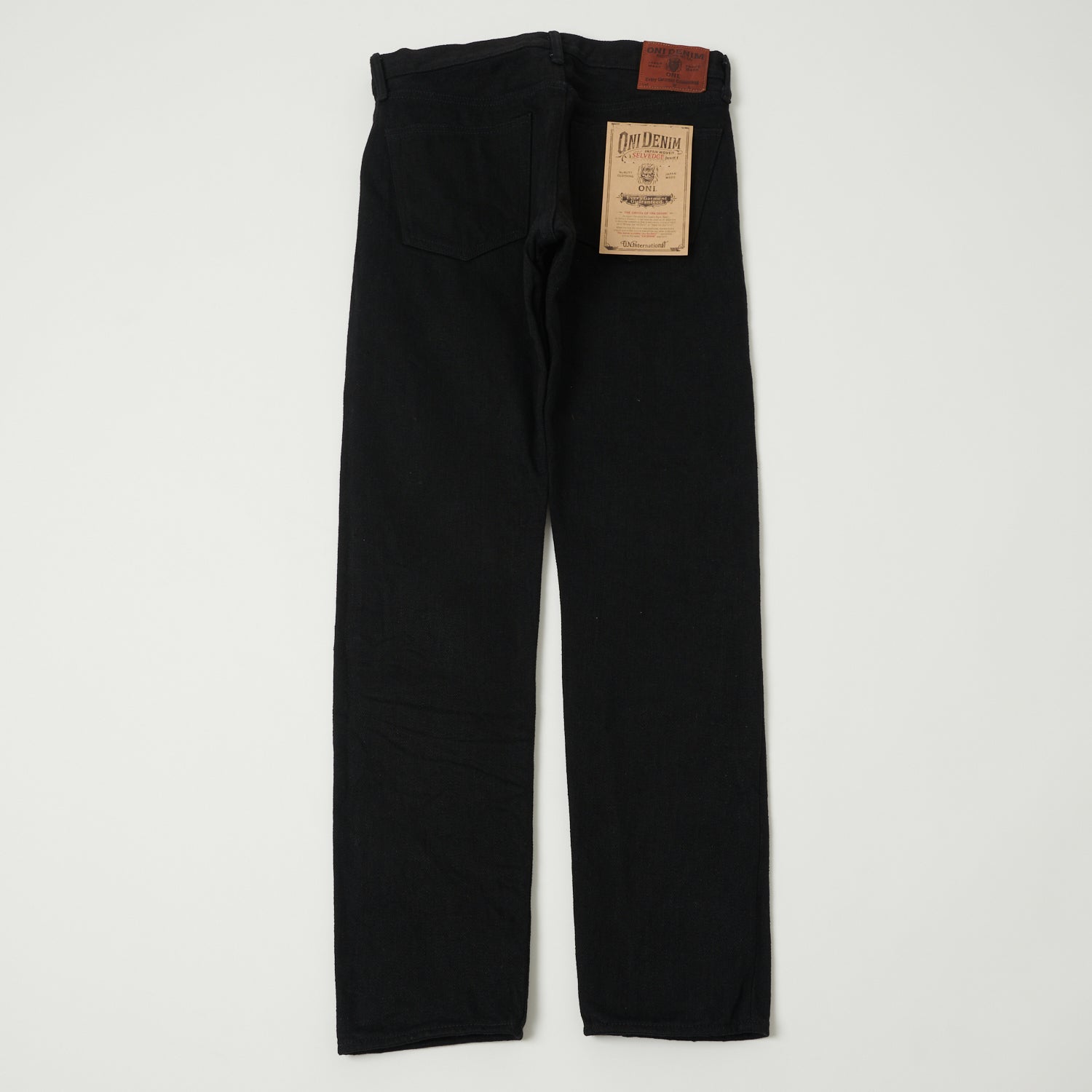 ONI Denim 544ZR-BKBK 20oz 'Secret Denim' Slim Tapered Jean - One Wash - Black