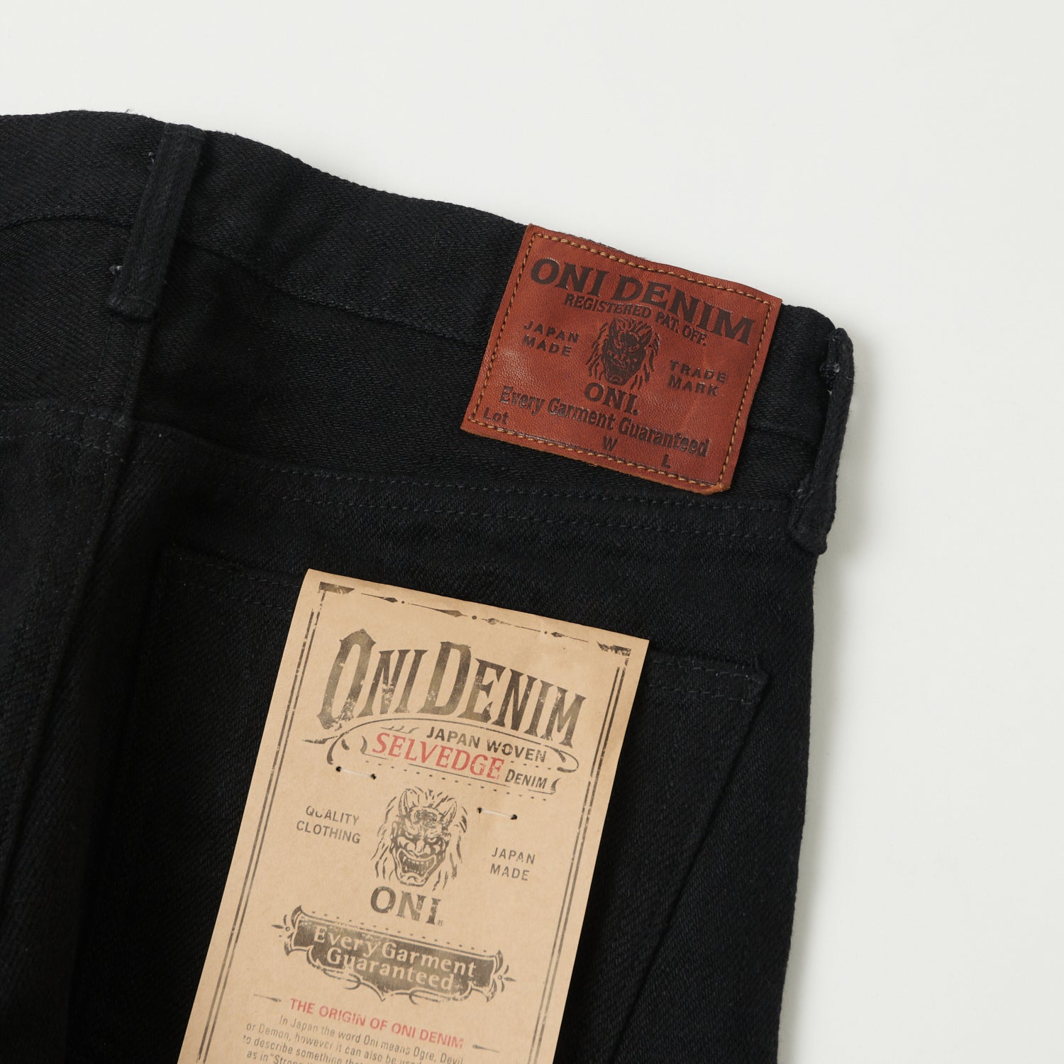 ONI Denim 544ZR-BKBK 20oz 'Secret Denim' Slim Tapered Jean - One Wash - Black