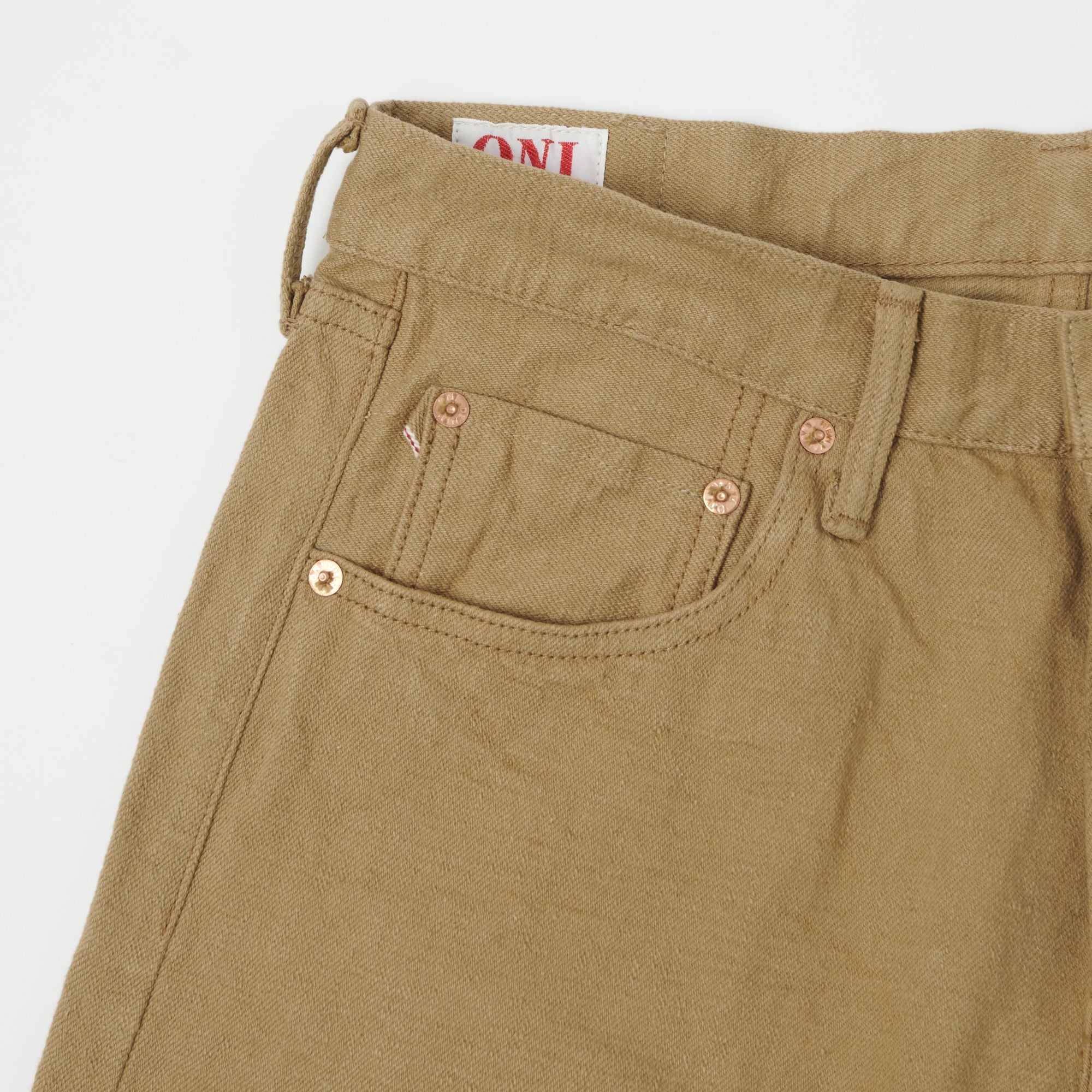 ONI Denim 602LW-BE 'Super Low Tension Beige' 12oz Regular Tapered Jean - One Wash