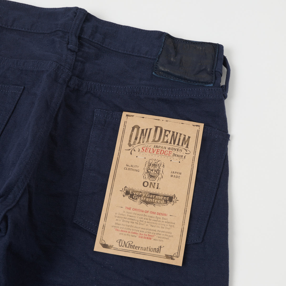 ONI Denim 612-NVNV 'Warp and Weft' 12oz Regular Tapered Jean - Navy One Wash