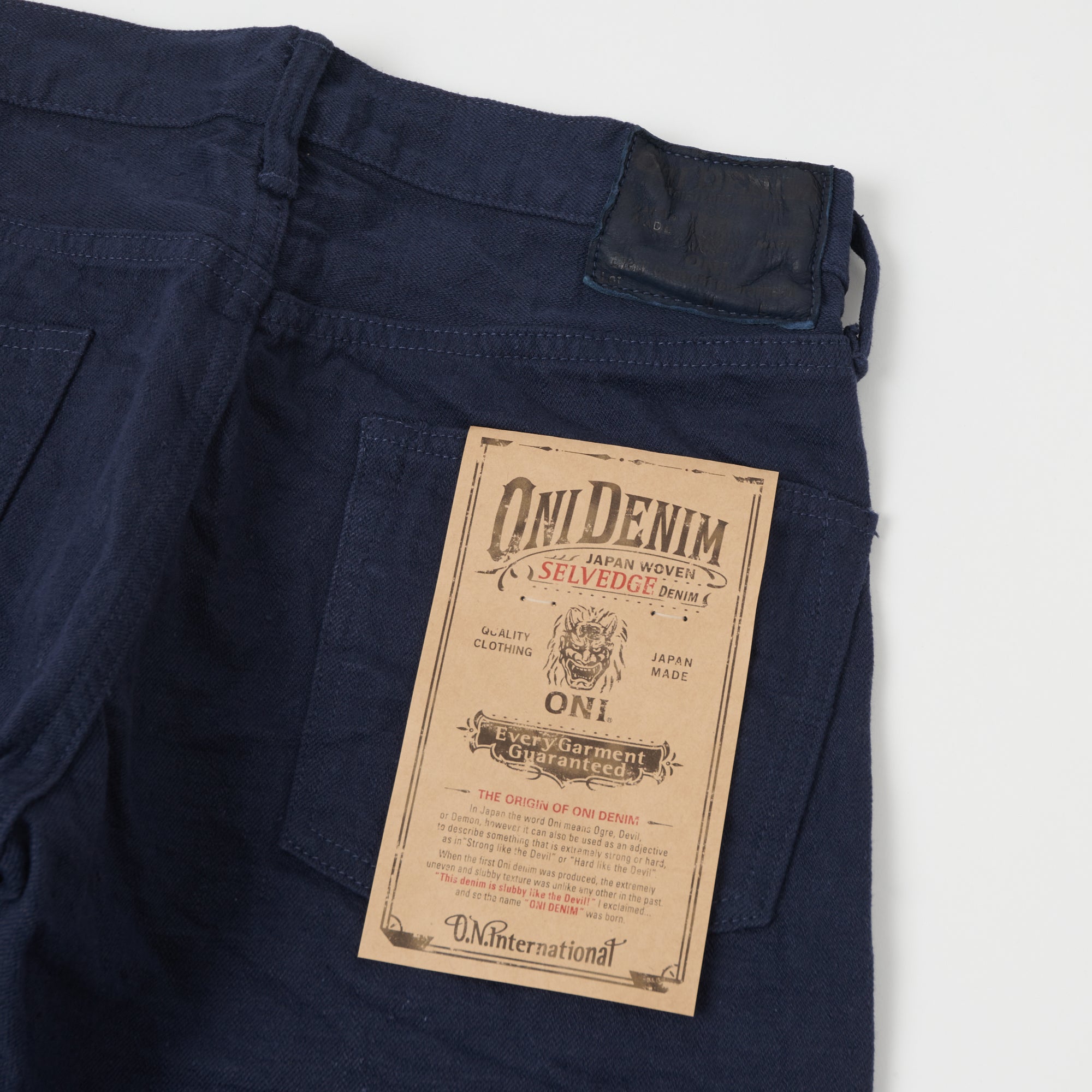 ONI Denim 612-NVNV 'Warp and Weft' 12oz Regular Tapered Jean - Navy One Wash