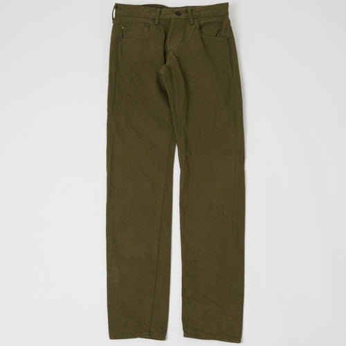 ONI Denim 612-OLOL 'Warp and Weft' 12oz Regular Tapered Jean - Olive One Wash