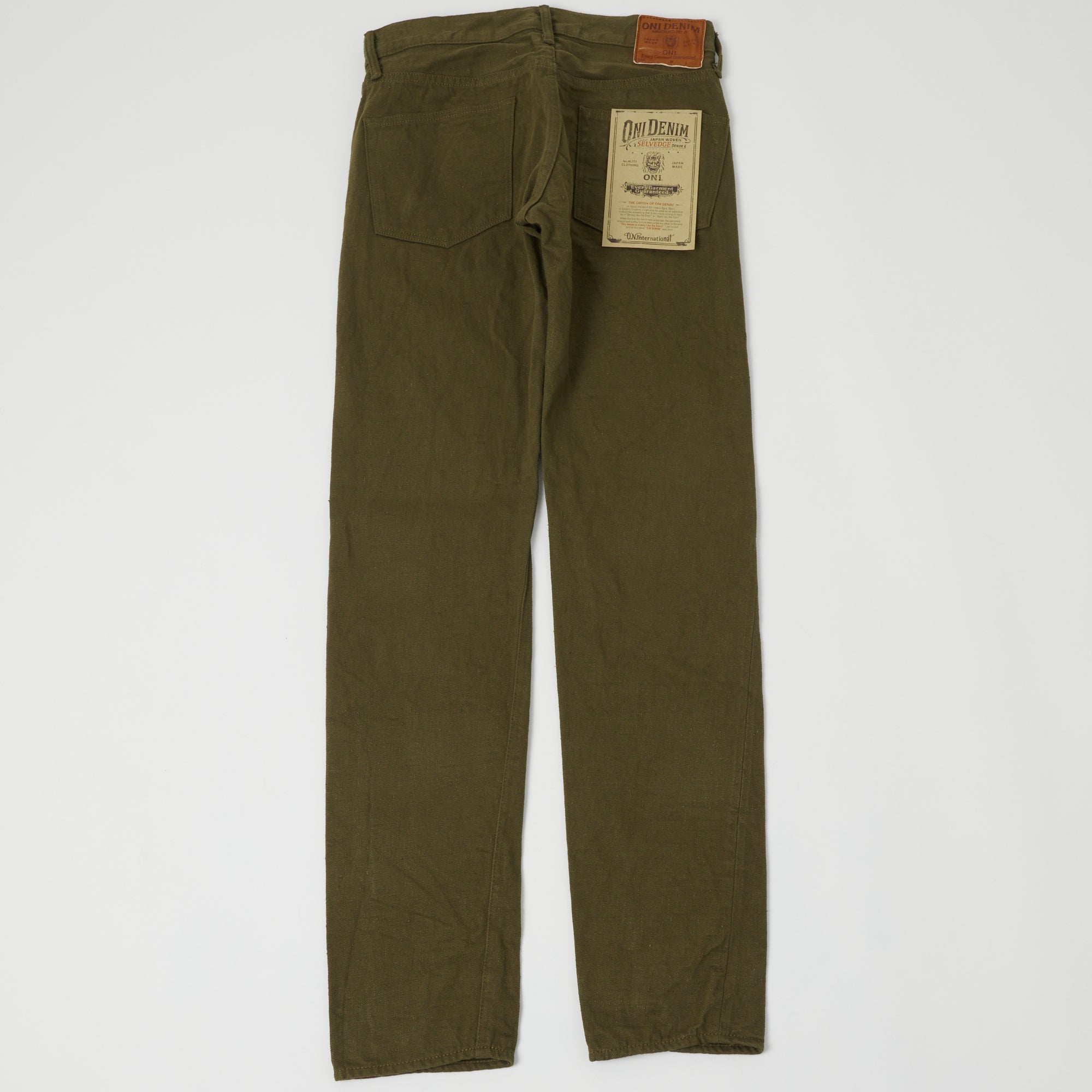ONI Denim 612-OLOL 'Warp and Weft' 12oz Regular Tapered Jean - Olive One Wash