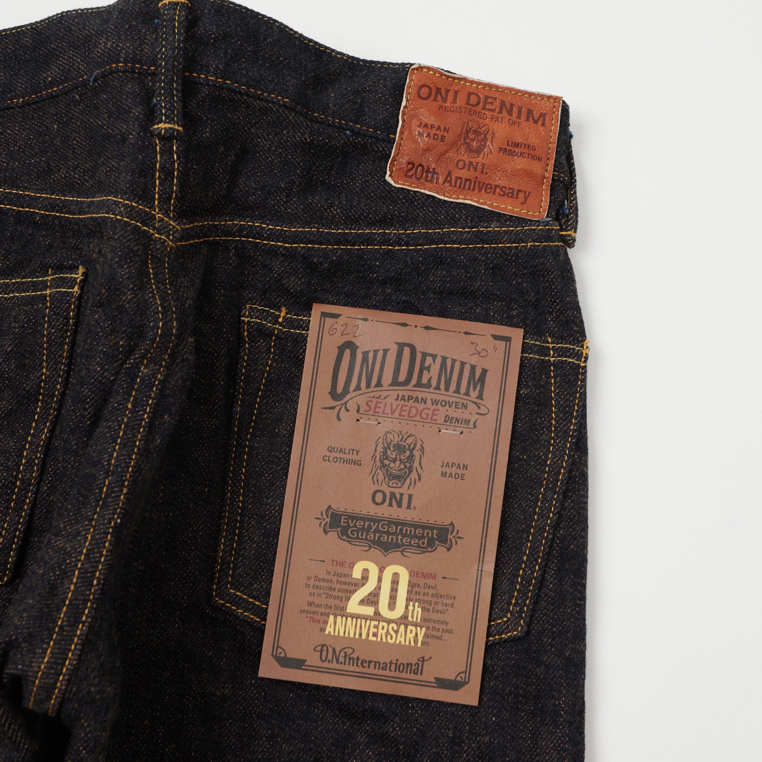 ONI Denim 622 20th Anniversary Red Cast Regular Tapered Jean - One Wash