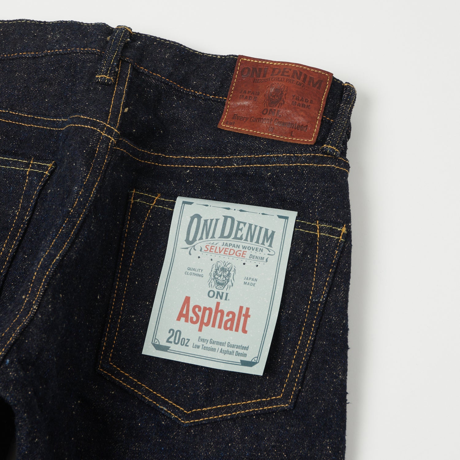 ONI Denim 622 'Asphalt' 20oz Regular Tapered Jean - One Wash