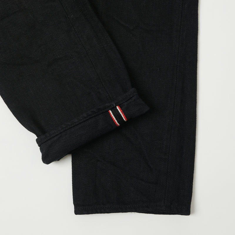 ONI 622ZR-BKBK Secret Denim Relaxed Tapered Jean - One Wash - Black