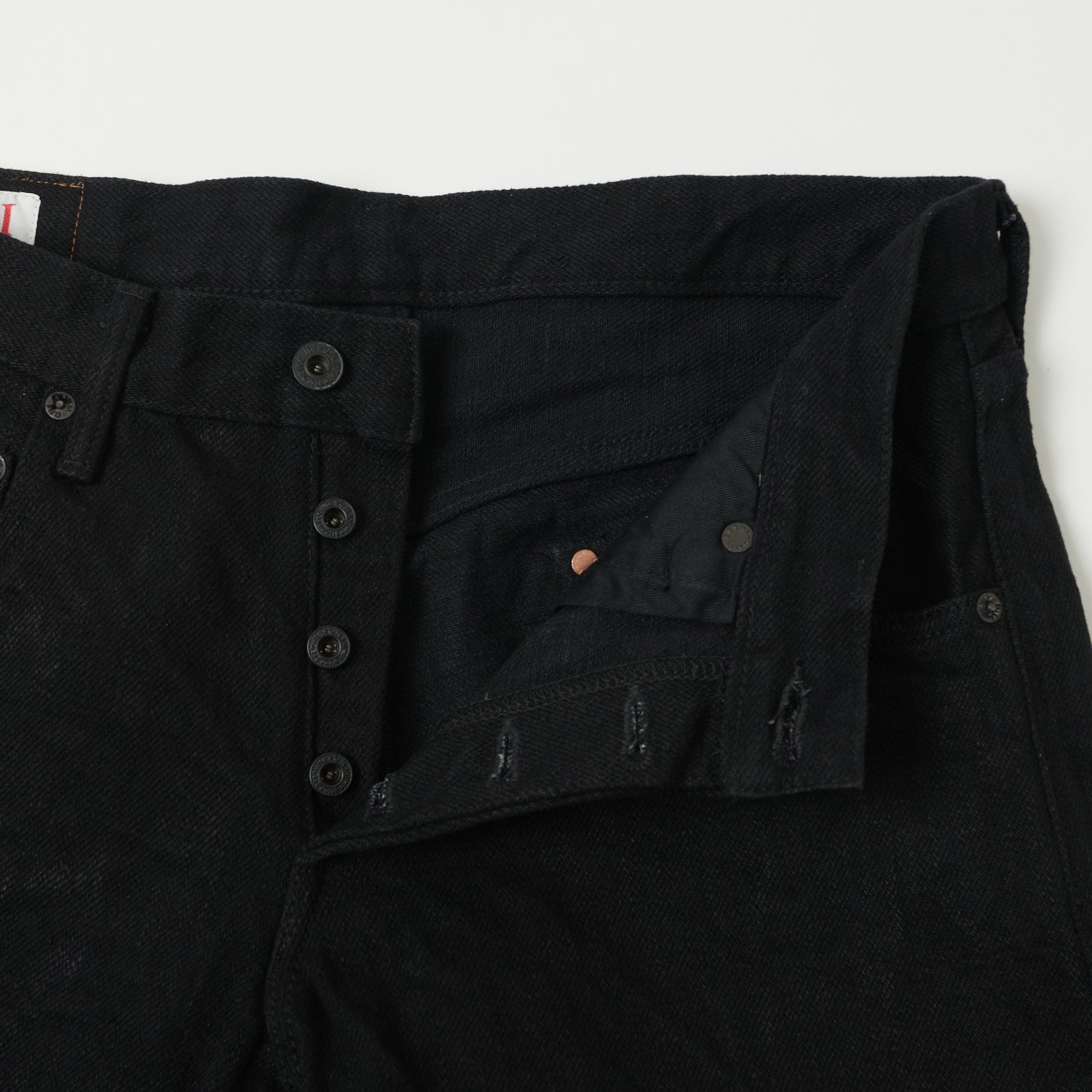 ONI Denim 622ZR-BKBK 20oz Secret Denim Relaxed Tapered Jean - One Wash - Black