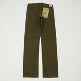 ONI 727DK 12oz Dark Olive Sulfur Slim Straight Chino - Rinsed