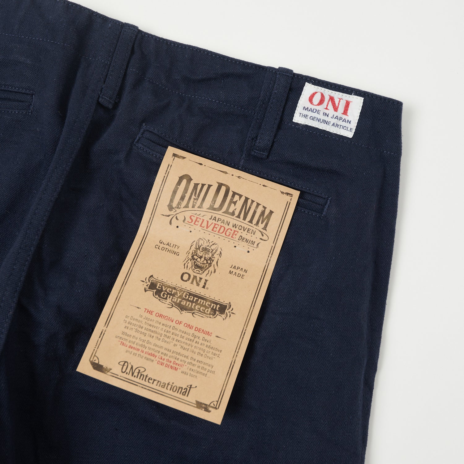 ONI Denim 727FR 12oz French Navy Sulfur Slim Straight Chino - Rinsed