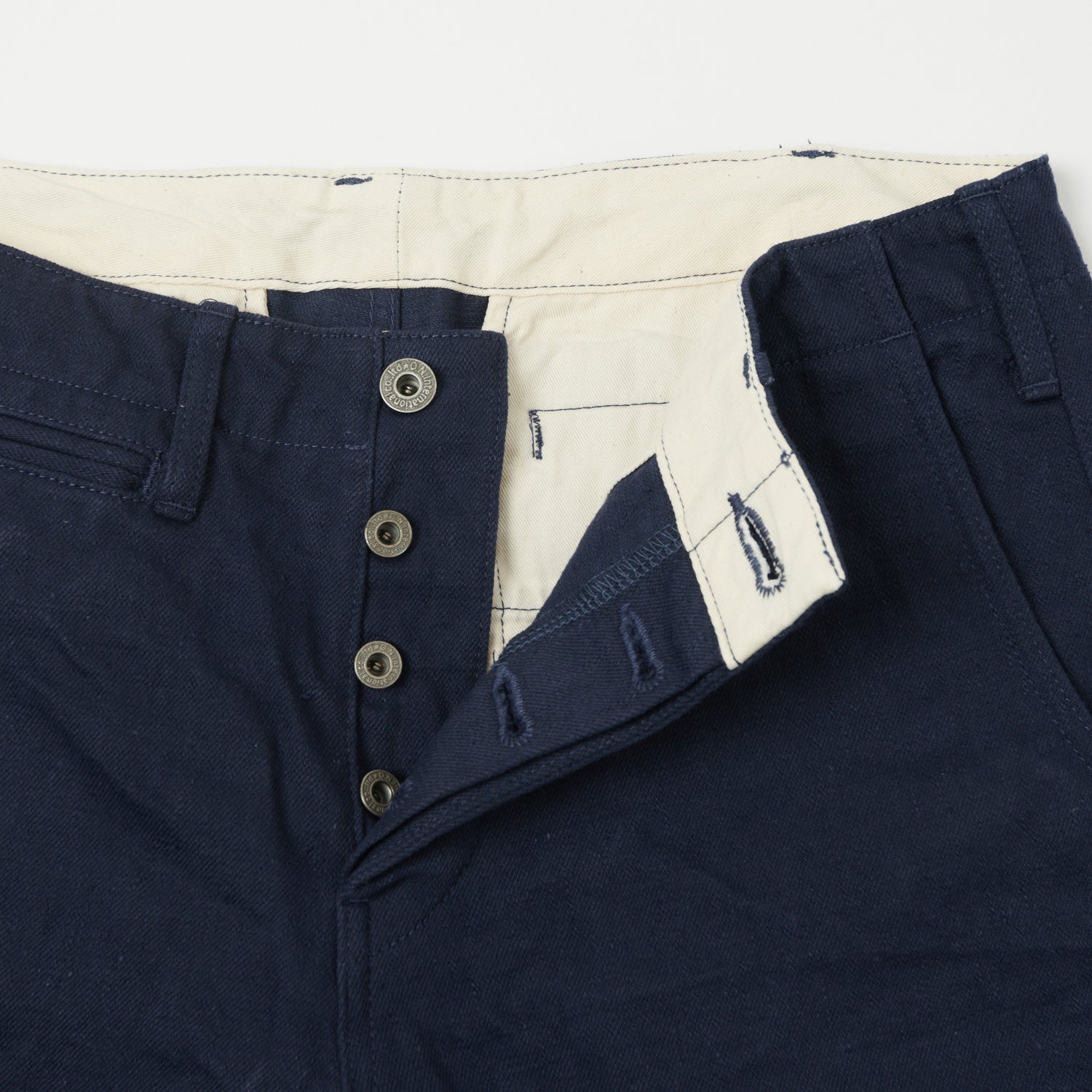 ONI Denim 727FR 12oz French Navy Sulfur Slim Straight Chino - Rinsed