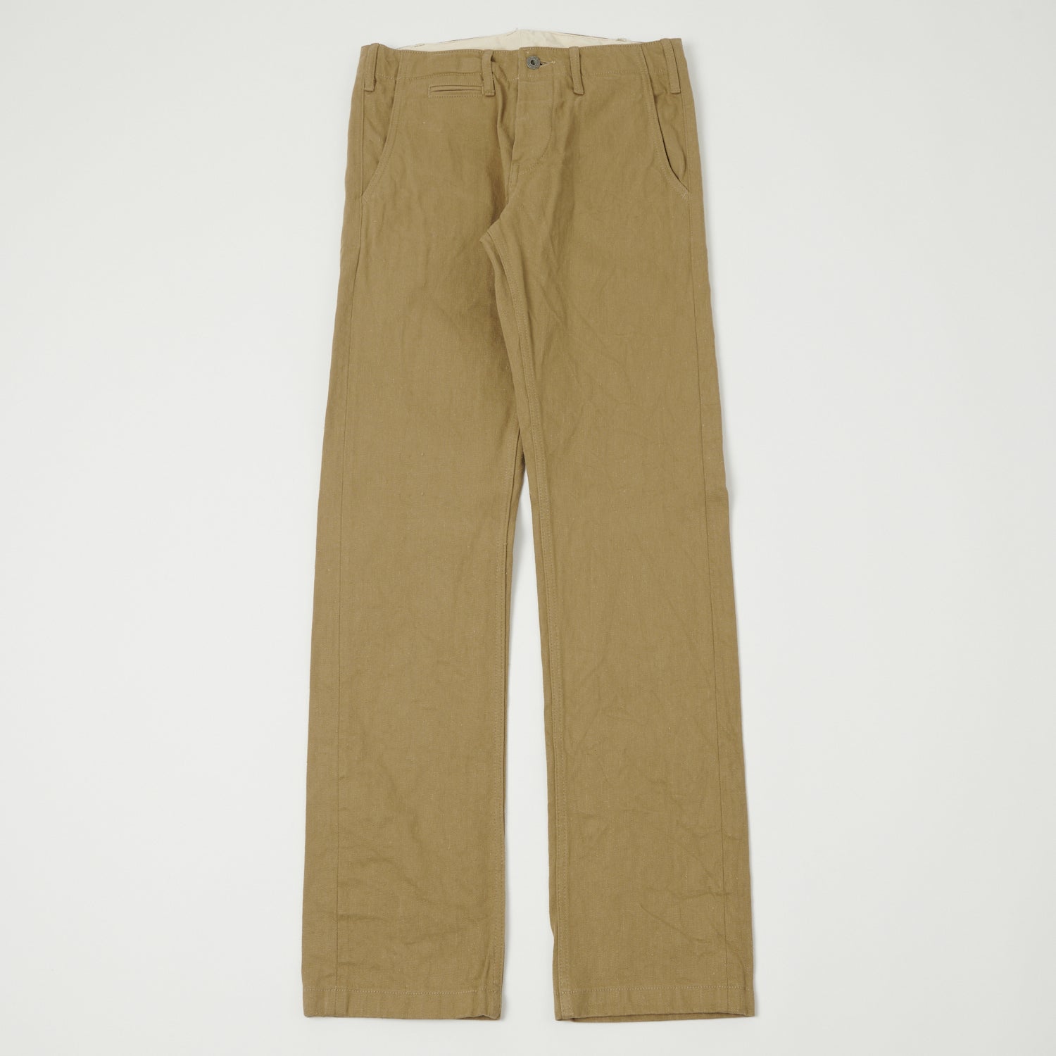 ONI Denim 727KH 12oz Khaki Beige Sulfur Slim Straight Chino - Rinsed