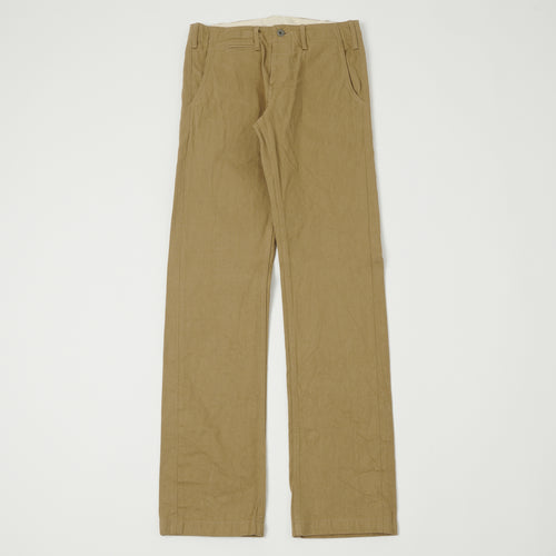 ONI Denim 727KH 12oz Khaki Beige Sulfur Slim Straight Chino - Rinsed