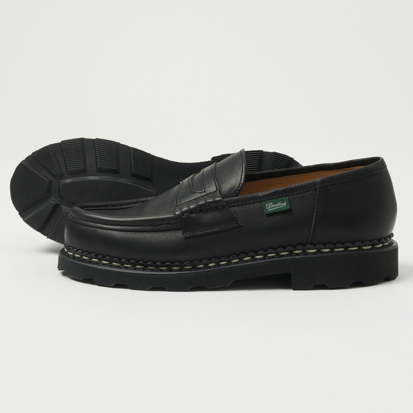 Paraboot Reims Marche Loafer - Black Lisse Noir