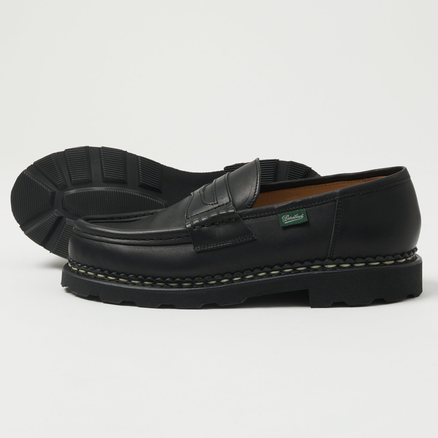 Paraboot Reims Marche Loafer - Black Lisse Noir