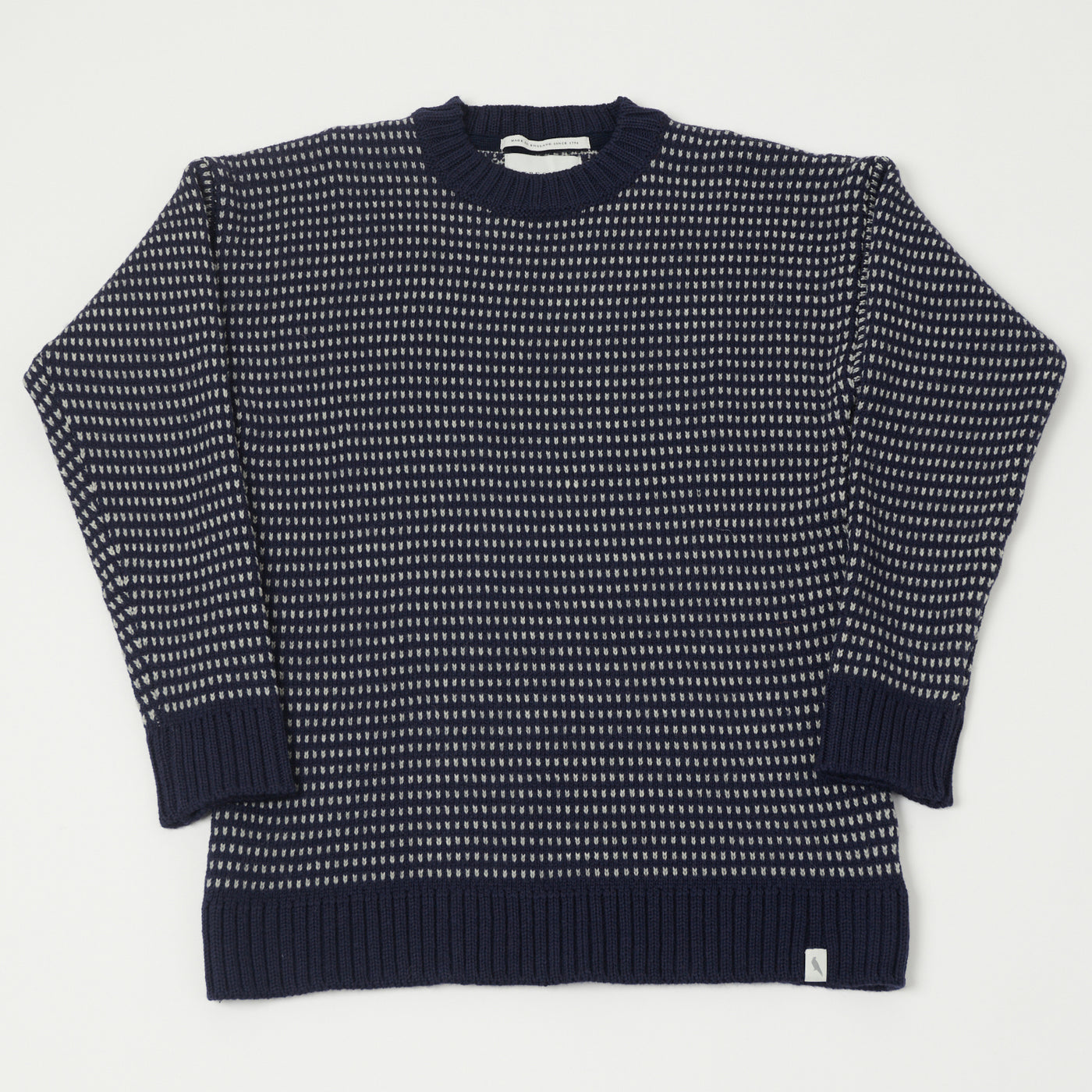Peregrine Bantham Speckled Knit Jumper - Navy