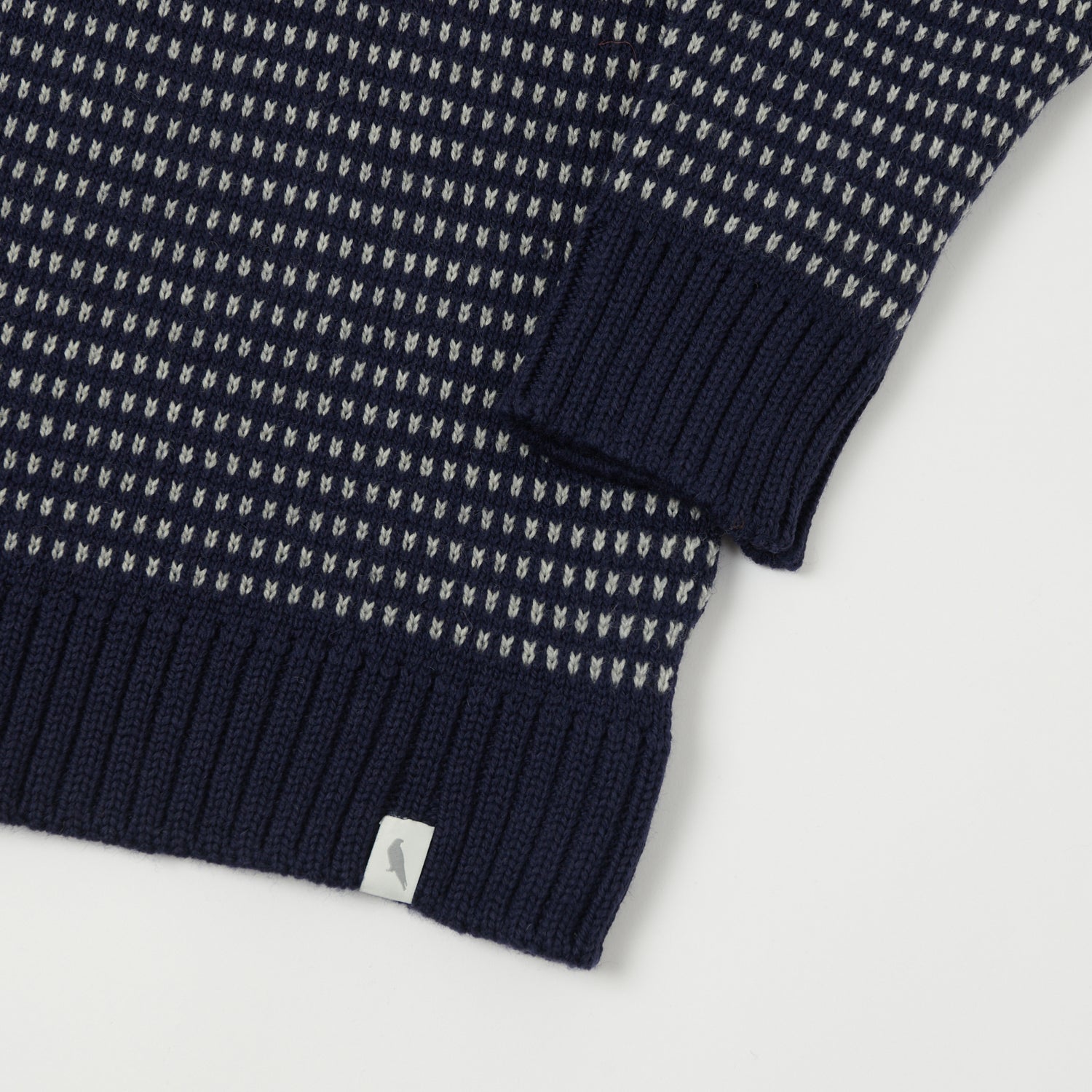 Peregrine Bantham Speckled Knit Jumper - Navy