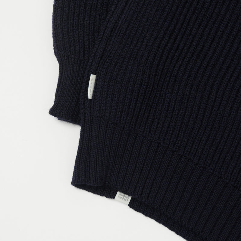 Peregrine Ford Crew Neck Jumper - Navy