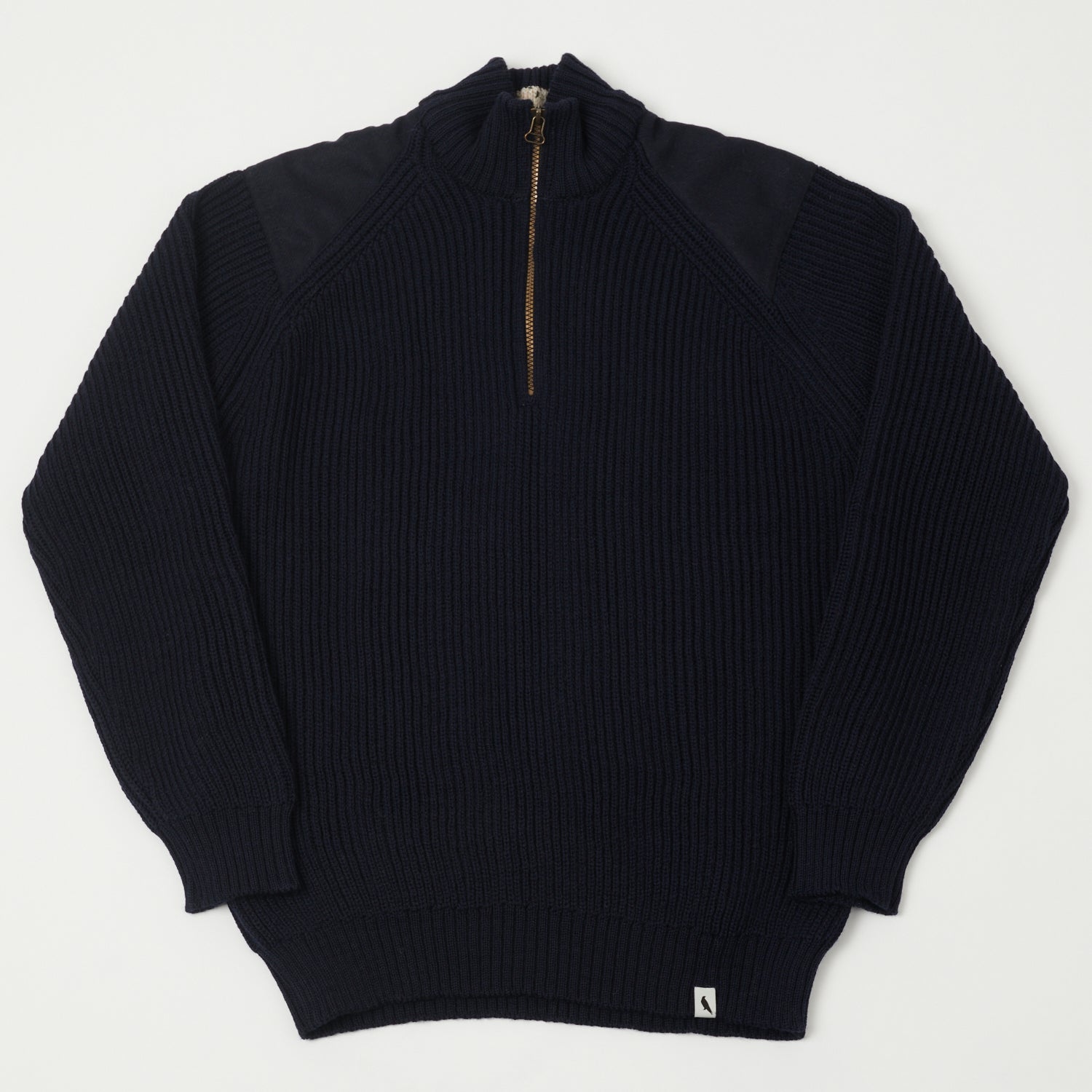 Peregrine Foxton Quarter Zip Jumper - Navy