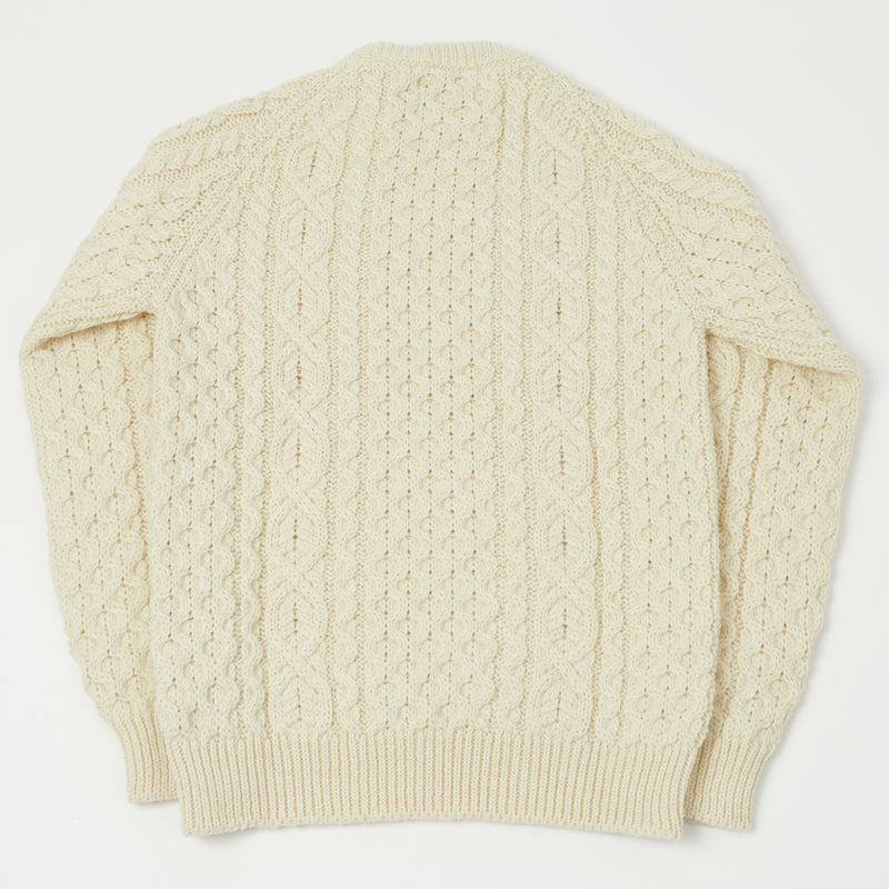 Peregrine Hudson Aran Jumper Ecru SON OF A STAG